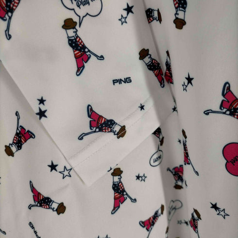 ピン ping 総柄モックネックカットソー レディース JPN:M
