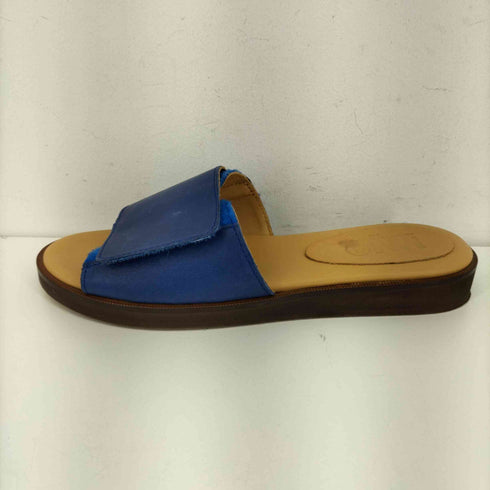 エムエムシックス メゾンマルジェラ MM6 Maison Margiela LEATHER PRINTED SLIDES レディース 37