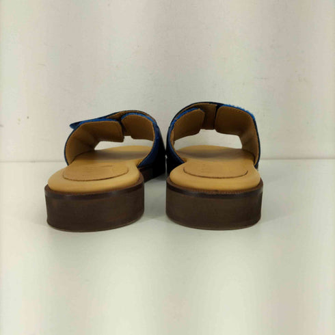 エムエムシックス メゾンマルジェラ MM6 Maison Margiela LEATHER PRINTED SLIDES レディース 37