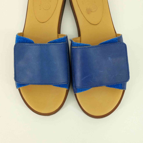 エムエムシックス メゾンマルジェラ MM6 Maison Margiela LEATHER PRINTED SLIDES レディース 37