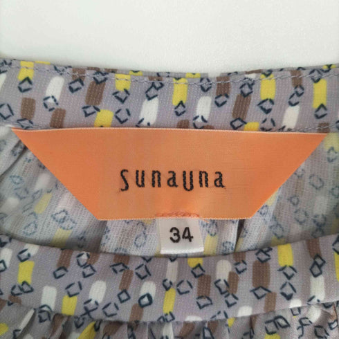 スーナウーナ Sunauna 総柄ブラウス レディース 34