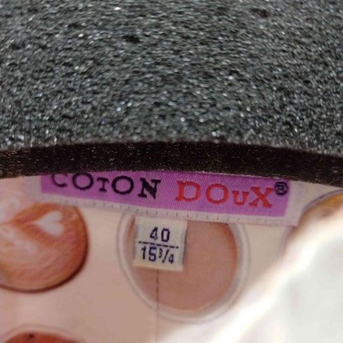 COTTON DOUX バンドカラーL/S シャツ ラテアート メンズ 40 3/4