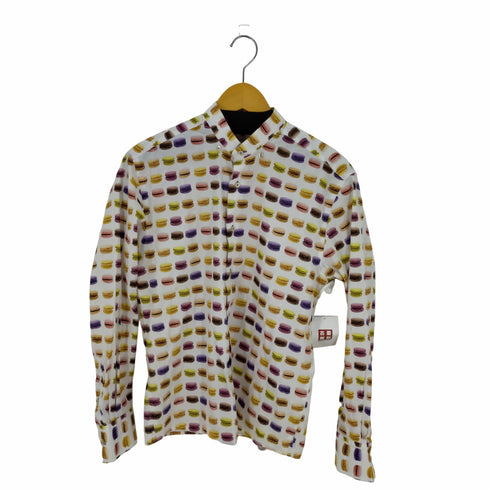 COTTON DOUX バンドカラーL/S シャツ マカロン メンズ 40 3/4