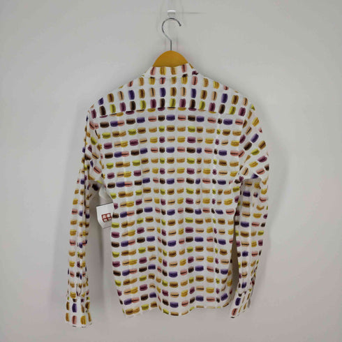 COTTON DOUX バンドカラーL/S シャツ マカロン メンズ 40 3/4