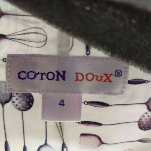 COTTON DOUX バンドカラーL/S シャツ 食器 レディース 4
