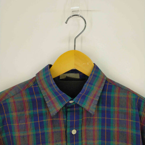 CHERISTOPHER HAYES フラップポケットチェックL/Sシャツ コットンポリ メンズ import:L