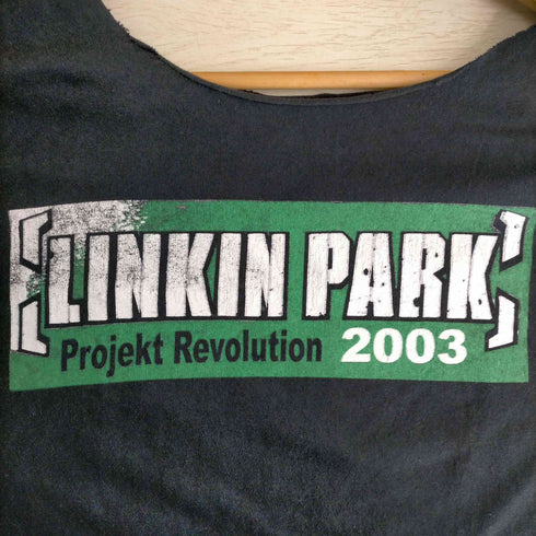 00s ネックカットオフ METEORA メテオラ USロックバンド ツアーTシャツ メンズ