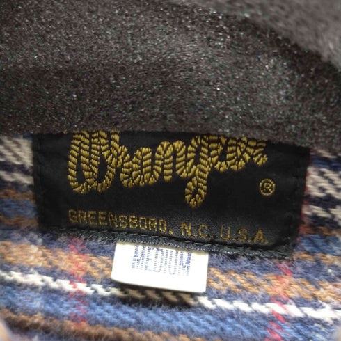 ラングラー Wrangler ヘビーオンス フラップポケット チェックシャツ 長袖 ネルシャツ メンズ import:M