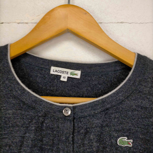ラコステ LACOSTE アーガイル柄ウール古ボタンカーディガン レディース JPN:40