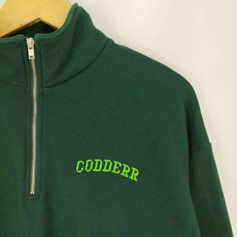 モノマート MONO-MART CODDERR ハーフジップ ロゴ刺繍 裏毛 ビッグシルエットスウェット メンズ JPN:M