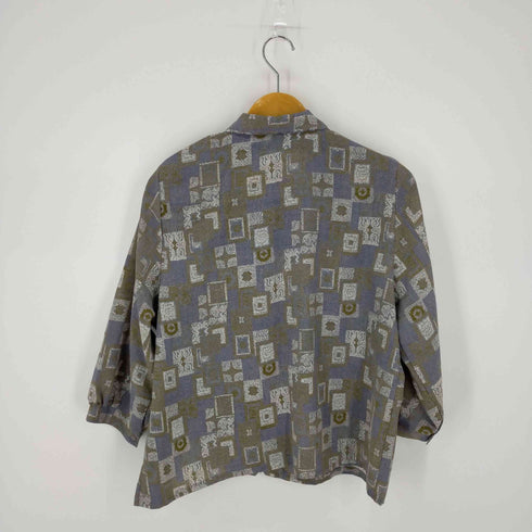 総柄シャツ レディース 15