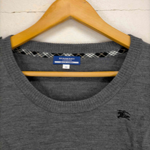 バーバリーブルーレーベル BURBERRY BLUE LABEL ロゴ刺繍エポレットニット レディース JPN:38