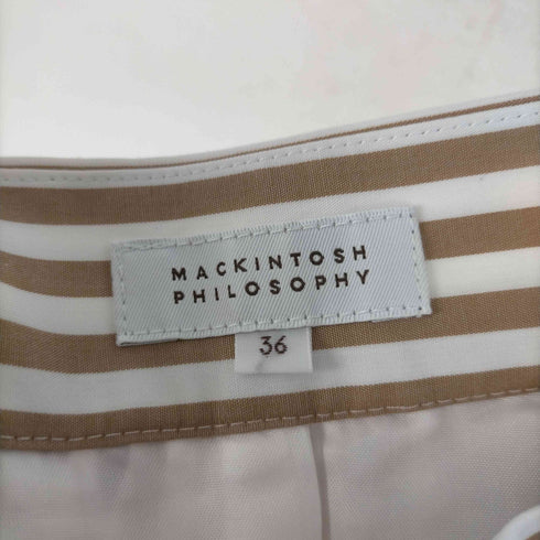 マッキントッシュフィロソフィー MACKINTOSH PHILOSOPHY ストライプミックススカート レディース JPN:36