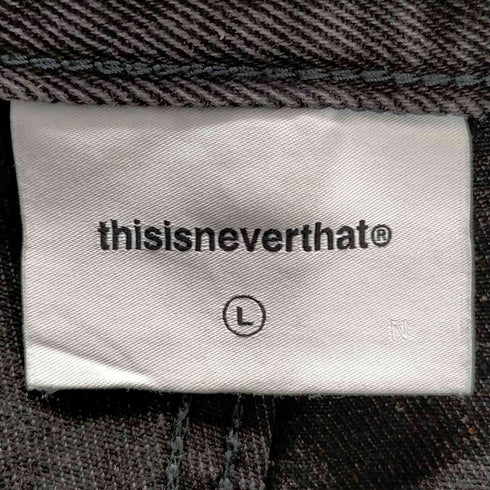 ディスイズネバーザット THIS IS NEVER THAT WASHED DENIM SHORT メンズ JPN:L