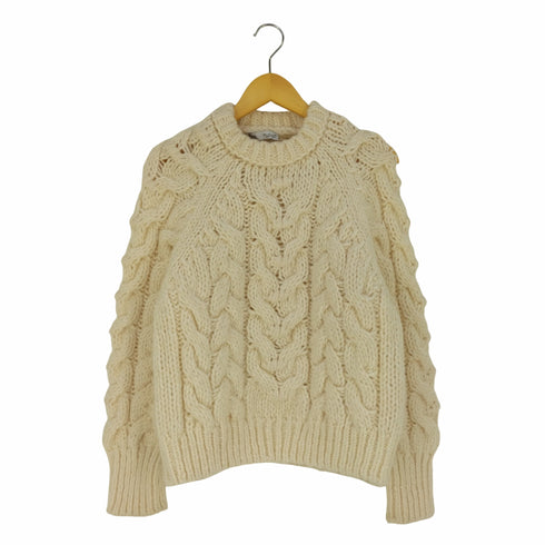 ザラ ZARA CABLE KNIT SWEATER ケーブルニットセーター レディース import:L