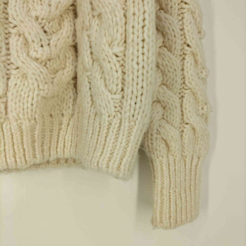 ザラ ZARA CABLE KNIT SWEATER ケーブルニットセーター レディース import:L