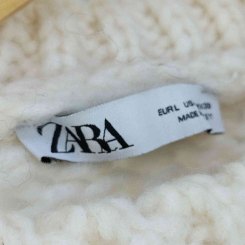 ザラ ZARA CABLE KNIT SWEATER ケーブルニットセーター レディース import:L