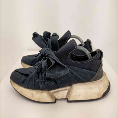 エムエムシックス メゾンマルジェラ MM6 Maison Margiela リボンデザイン 厚底スニーカー レディース