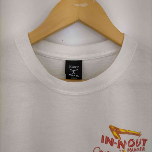 ヘインズ Hanes In-N-Out Burger イン・アンド・アウト・バーガー クルーネックTシャツ メンズ JPN:M