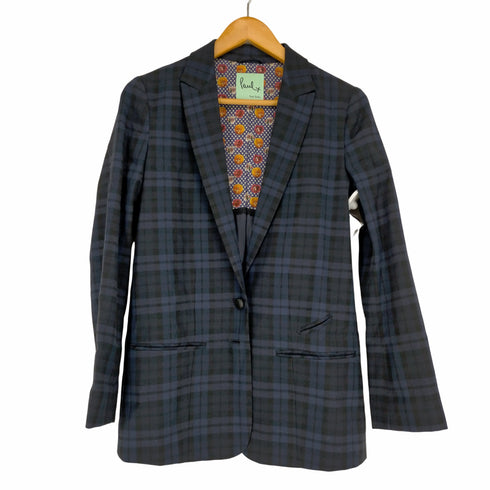 ポールスミス Paul Smith paul+ チェックテーラードジャケット 総裏地 ウール レディース JPN:38