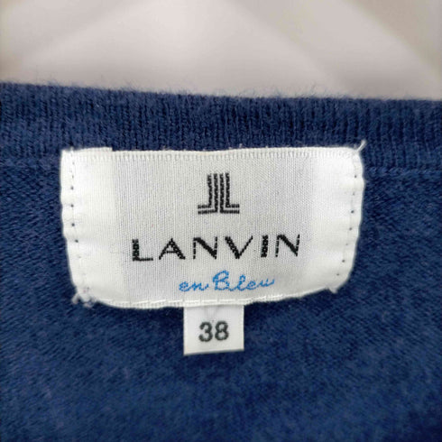 ランバンオンブルー LANVIN en Bleu ウール混 カーディガン レディース 38