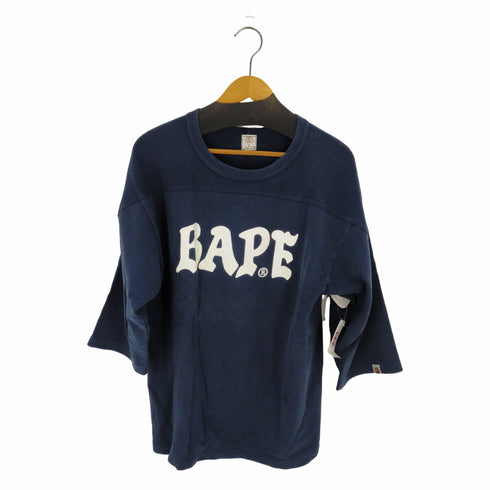 アベイシングエイプ A BATHING APE APE SHALL NEVER KILL 両面プリントカットソー 七分丈 メンズ import:M