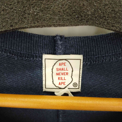 アベイシングエイプ A BATHING APE APE SHALL NEVER KILL 両面プリントカットソー 七分丈 メンズ import:M