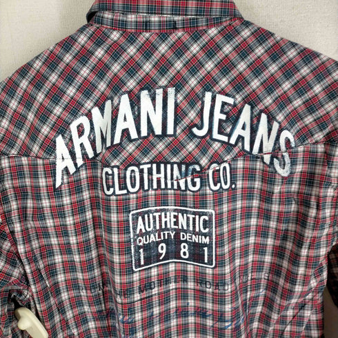アルマーニジーンズ ARMANI JEANS チェック柄シャツ メンズ JPN:M