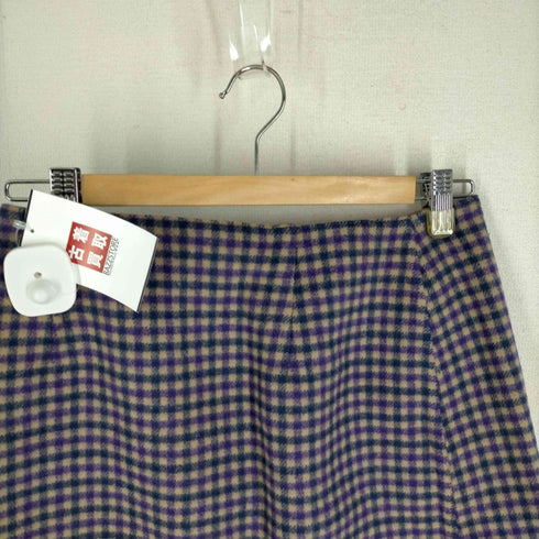 イエナ IENA チェック柄 ウールスカート レディース 36