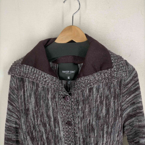 TRICOT CHIC カシミヤ混 ウールカーディガン レディース 40