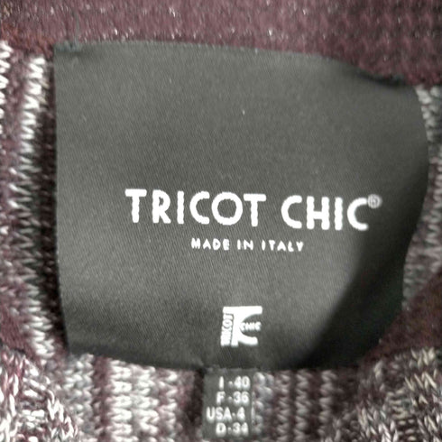 TRICOT CHIC カシミヤ混 ウールカーディガン レディース 40