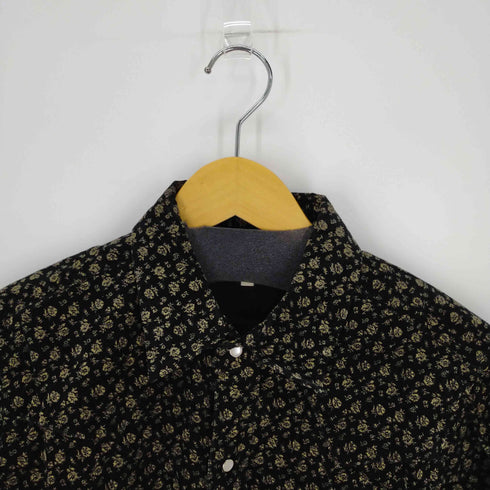 クイ KUI コーデュロイL/S シャツ 花 総柄 メンズ