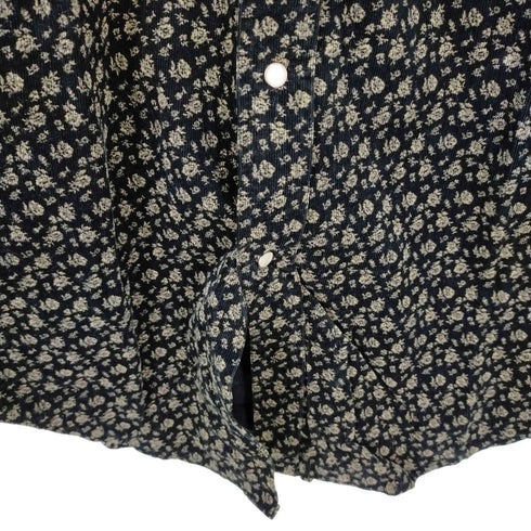 クイ KUI コーデュロイL/S シャツ 花 総柄 メンズ