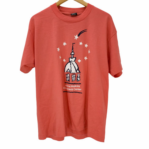フルーツオブザルーム FRUIT OF THE LOOM MADE IN USA BEST 90S プリントTシャツ JOHNS HOPKINS メンズ import:XL