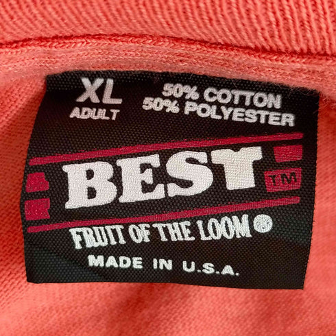 フルーツオブザルーム FRUIT OF THE LOOM MADE IN USA BEST 90S プリントTシャツ JOHNS HOPKINS メンズ import:XL