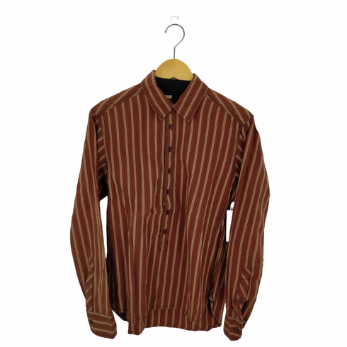 ボール BALL ストライプハーフボタンL/S シャツ メンズ import:M