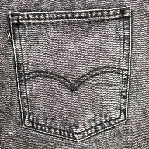 リーバイス Levis LINE 8 スリムテーパー ブラック デニムパンツ メンズ US:34-35