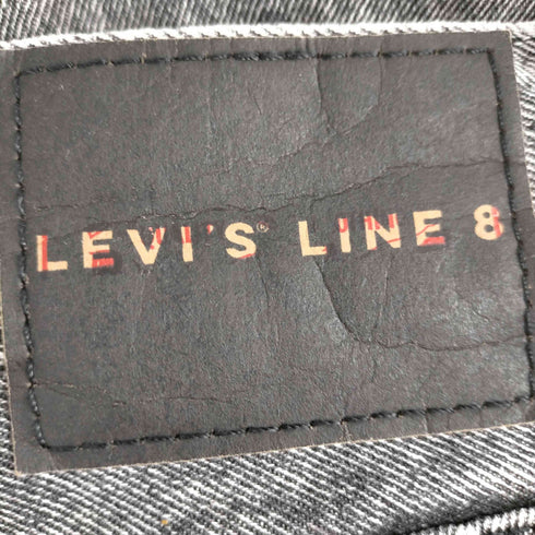 リーバイス Levis LINE 8 スリムテーパー ブラック デニムパンツ メンズ US:34-35