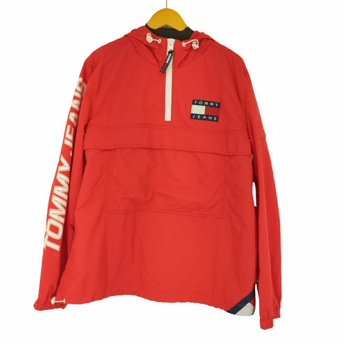 トミージーンズ tommy jeans ナイロン アノラックパーカー メンズ import:L