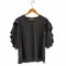 ユナイテッドアローズグリーンレーベルリラクシング UNITED ARROWS green label relaxing ラッフル スリーブ ブラウス レディース