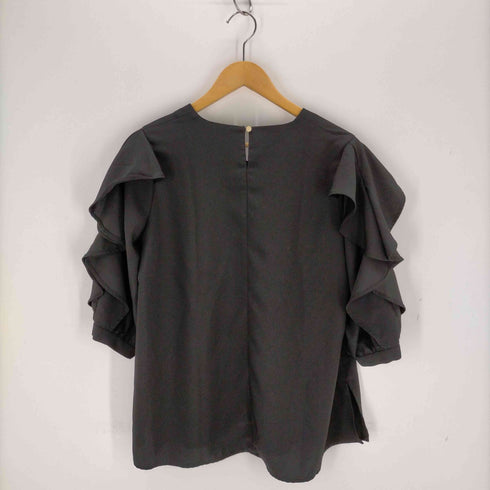 ユナイテッドアローズグリーンレーベルリラクシング UNITED ARROWS green label relaxing ラッフル スリーブ ブラウス レディース