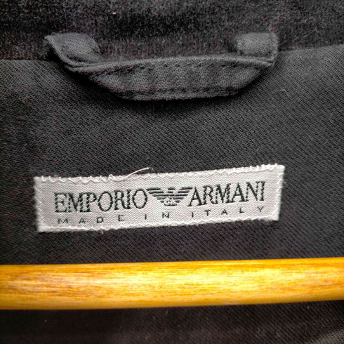 エンポリオアルマーニ EMPORIO ARMANI 90S MADE IN ITALY LAMPOジップ ベロアハーフジッププルオーバー メンズ EUR:48