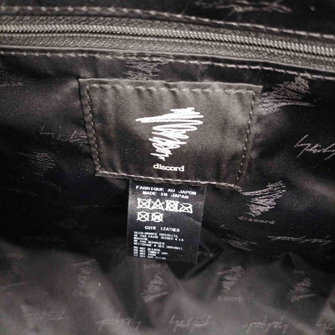 ディスコード ヨウジヤマモト discord Yohji Yamamoto 23SS Lattis M Cow Lether Bag レディース M
