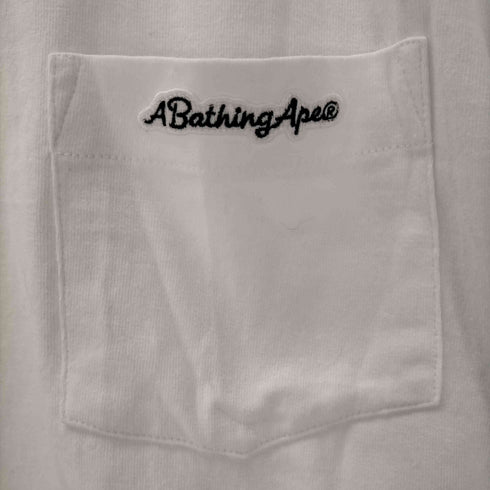 アベイシングエイプ A BATHING APE ロゴ ポケットTシャツ メンズ JPN:L