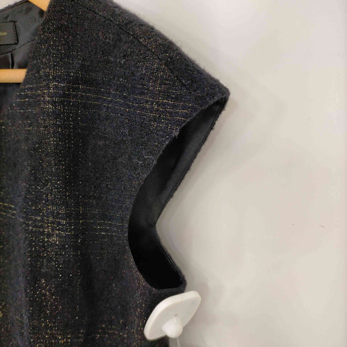 ダーマコレクション DAMA collection ノースリーブ ウール ワンピース ロング ラメ レディース 9AR