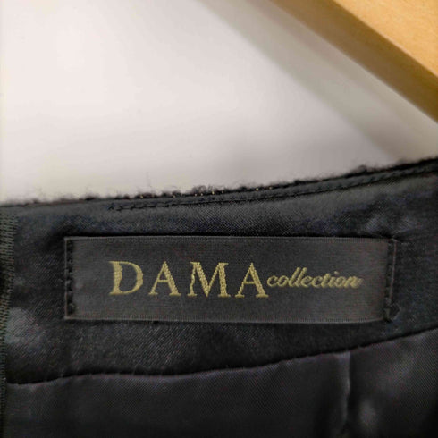 ダーマコレクション DAMA collection ノースリーブ ウール ワンピース ロング ラメ レディース 9AR