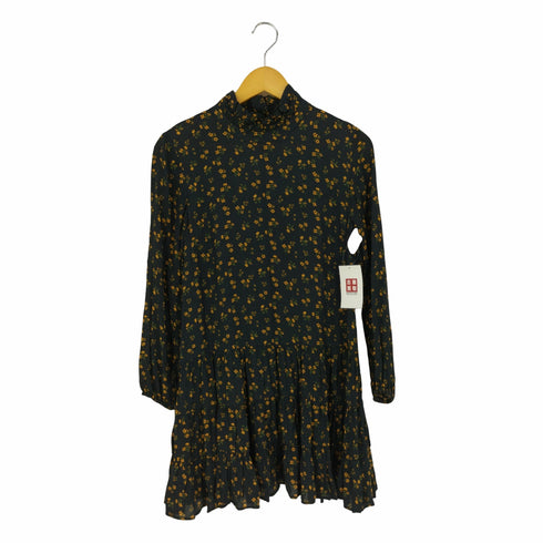 ザラ ZARA High neck smock dress ハイネックスモックドレス レディース import:XS