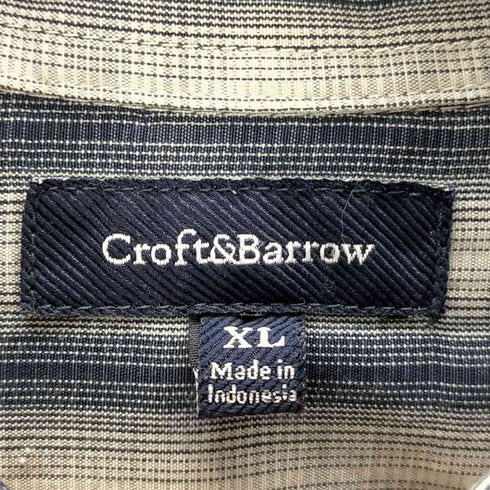 クラフトアンドバロー Croft&Barrow インドネシア製チェックシャツ メンズ JPN:XL