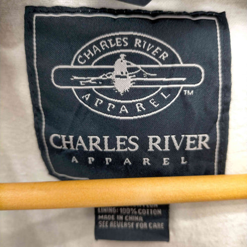 チャールズリバー CHARLES RIVER ワンポイント刺繍フリースブランケットナイロンアノラックパーカー メンズ import:M