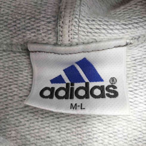 アディダス adidas 90s デサント製 リブ総柄パーカー メンズ M-L